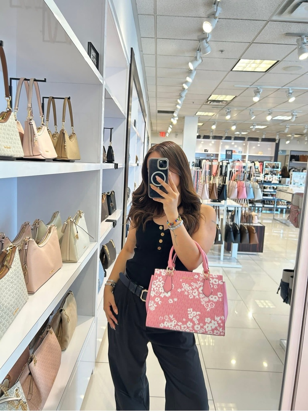 Michael Kors Carnation/Pink Medium Marilyn Satchel